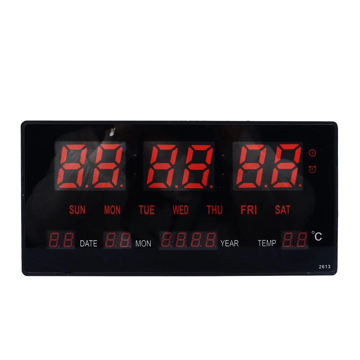 LED Digital Clock Large Digital Wall Clock Hourly Chime Function Backlight Calendar Digital Clock