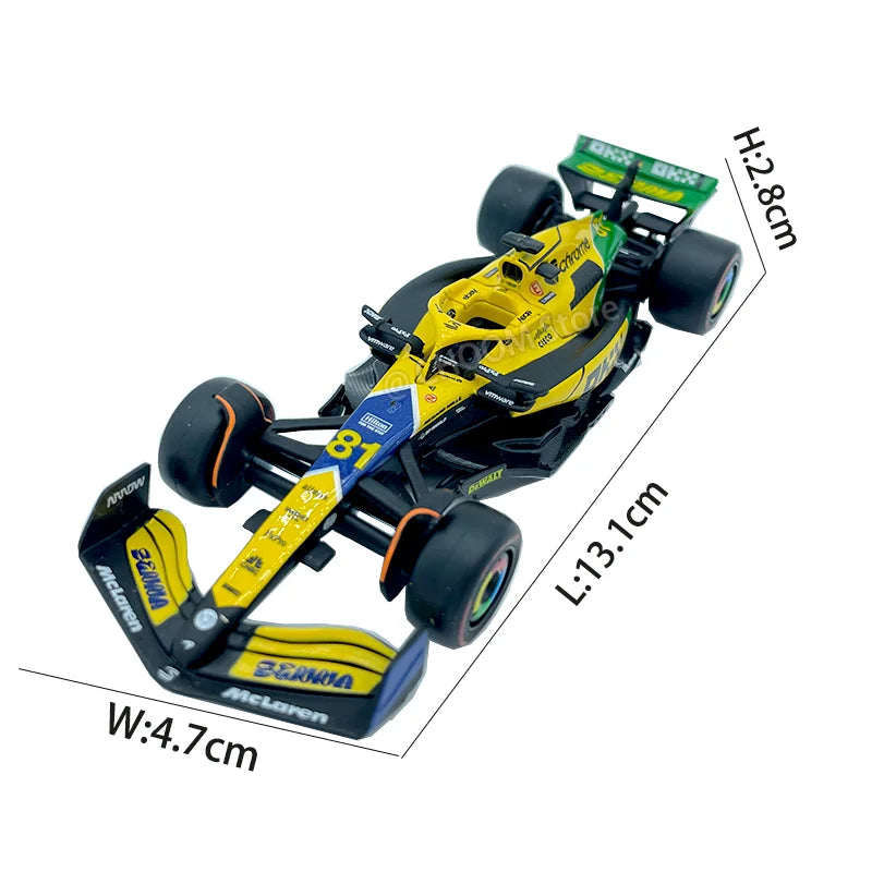 Bburago 1:43 McLaren F1 MCL38 2024 Miami GP Formula 1 Alloy Diecast Model Car #4 Lando Norris #81 Oscar Piastr Toy Gift