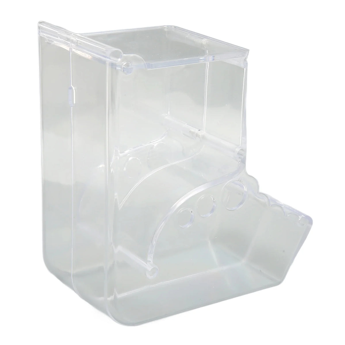 Hamster Food Feeder Automatic Transparent Large Capacity Acrylic Small Animal Food Dispenser for Guinea Pig Bird Rabbit