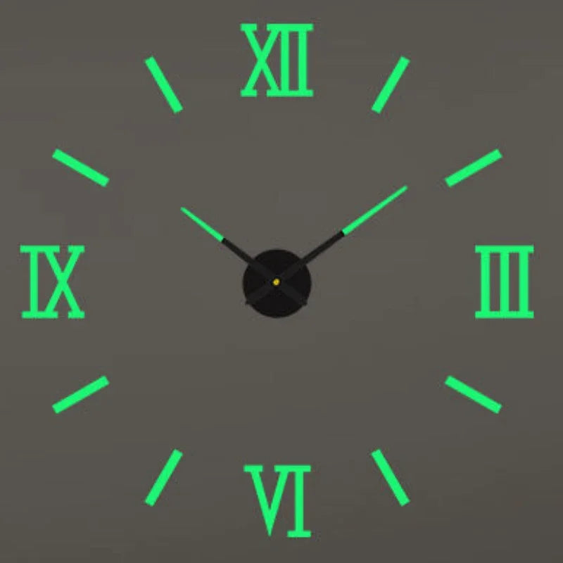 2026 Modern Design Large Wall Clock 3D DIY Quartz Clocks Fashion Watches Acrylic Mirror Stickers Living Room Home Decor Horloge