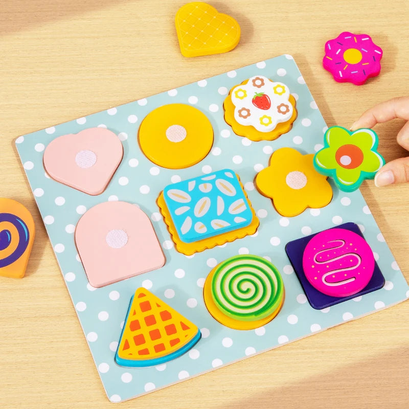Kids Pizza Cookie Set Cutting Toy Simulation Wooden Pizza Dinette Child Toy Kitchen Pretend Play Food Cooking Kitchen Funny Toys