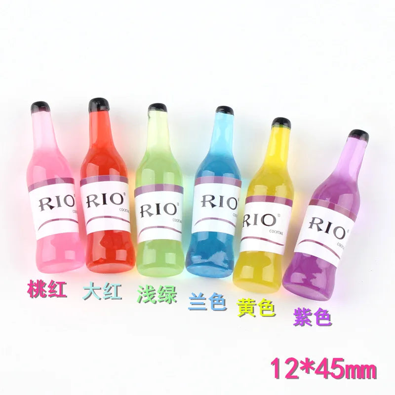 1:12 Doll House Decration Accessories Mini Food Coffee Drink Ice Cream Wine Cup Bottle for Doll DIY Kitchen Toys