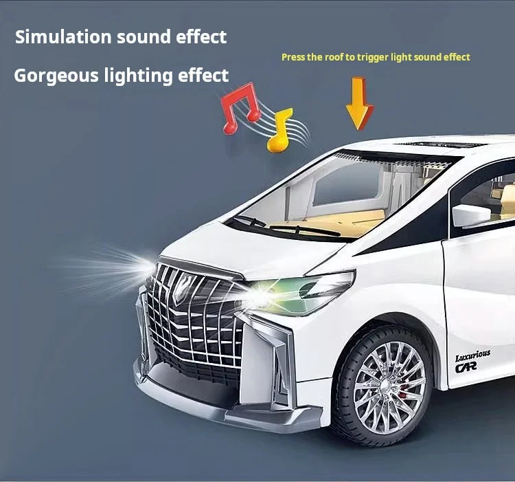 Children's Inertia Pull back Car Toy with Lighting Sound Simulation Commercial Car Model Boy Gift Toy Car Kids Holiday Gift