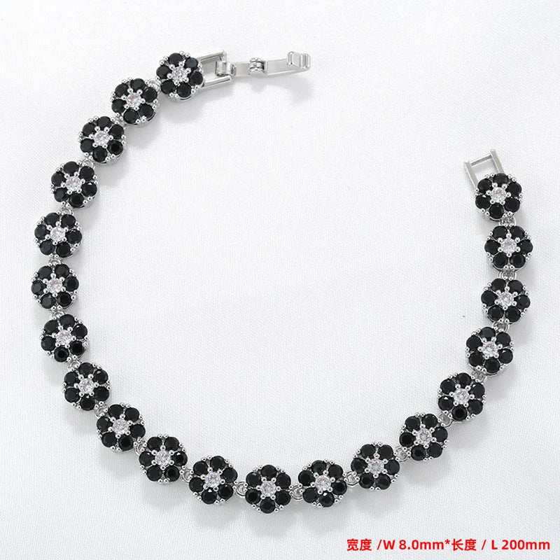 ZHUKOU Summer Dopamine Series Vibrant Colorful Flower Necklace Bracelet Wholesale:VL526 VL527