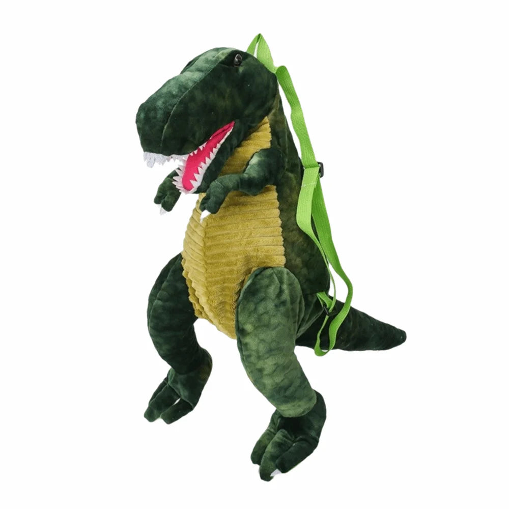 Creative Cartoon Dinosaur Backpack Simulation Dinosaur Large Capacity Plush Dinosaur Doll Adjustable Straps 40cm
