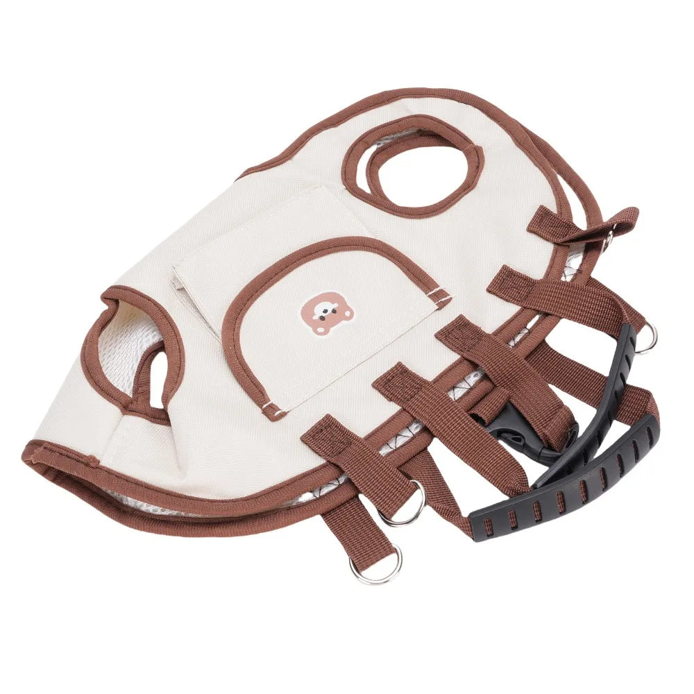 Durable Adjustable Strap Dog Lift Harness Breathable Portable Pet Carrier Cat Carrier Sling Puppy Cat