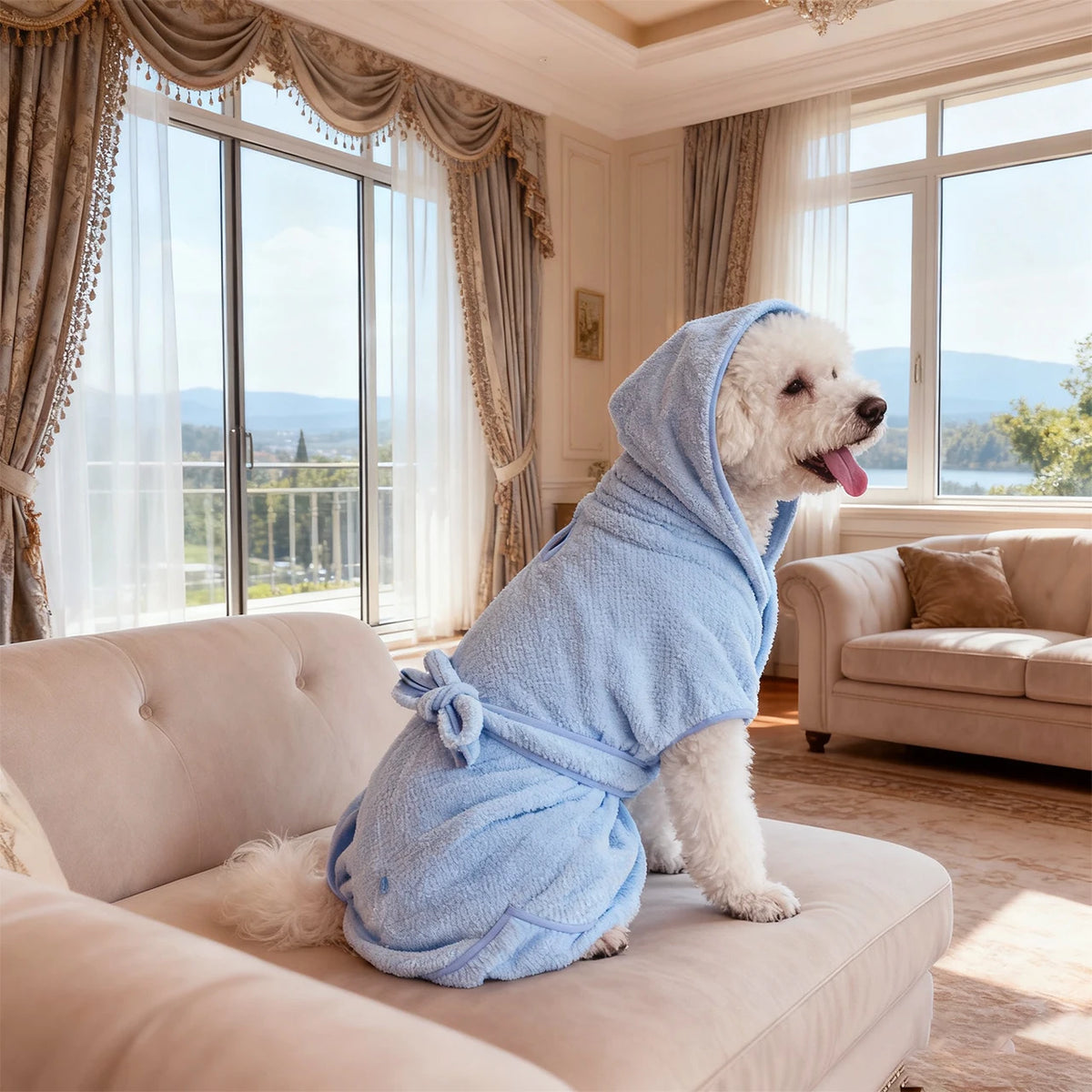 New Dog Bathrobe Absorbent Pet Quick Drying Bath Towel Dog Bath Towel Large Small Dogs Clean Absorbent Bathrobe Dog Pet Products