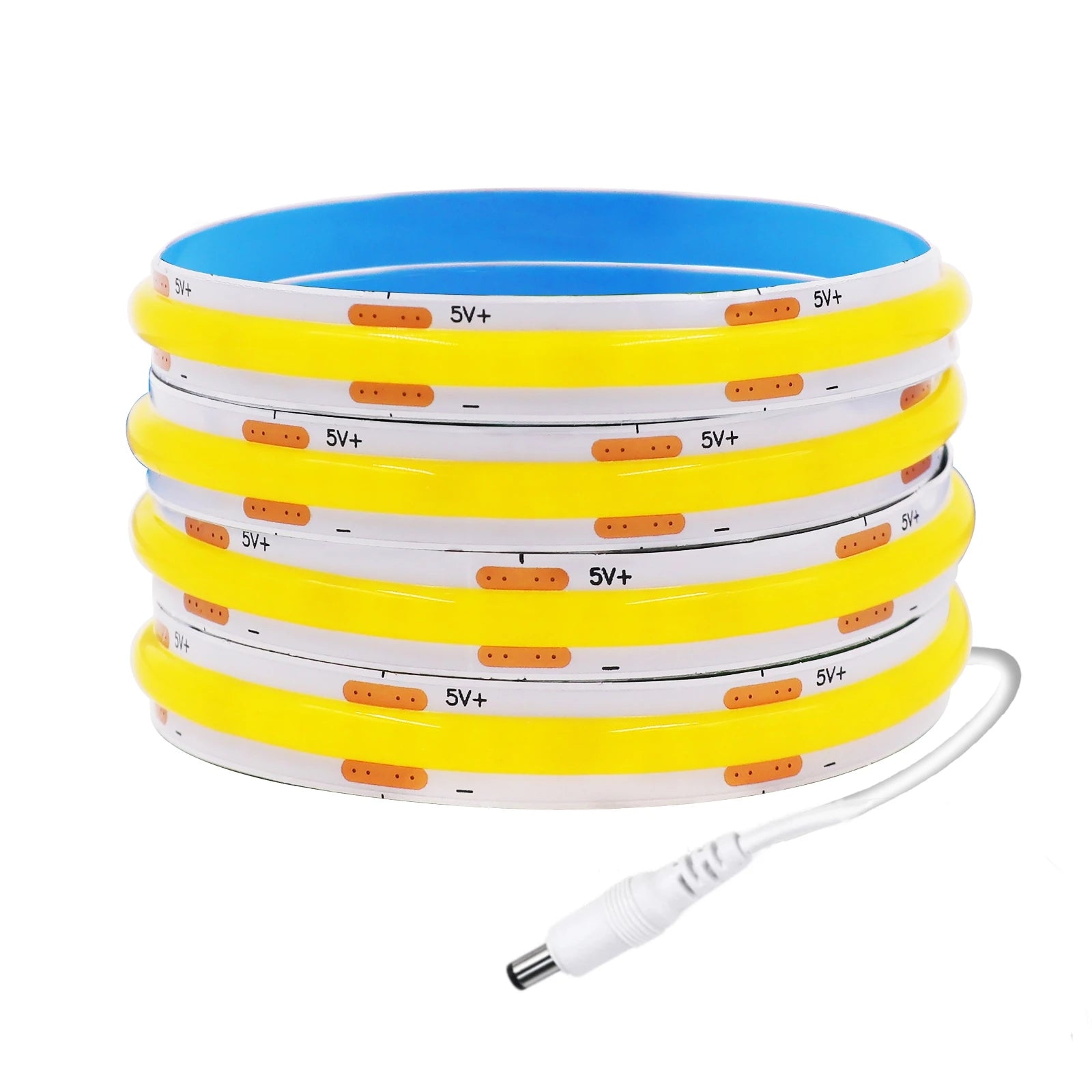 8MM COB LED Strip Light 5V 320LEDs/M Motion Sensor Dimmable Flexible LED Tape Ribbon USB/Battery Powered DIY Backlight for Room
