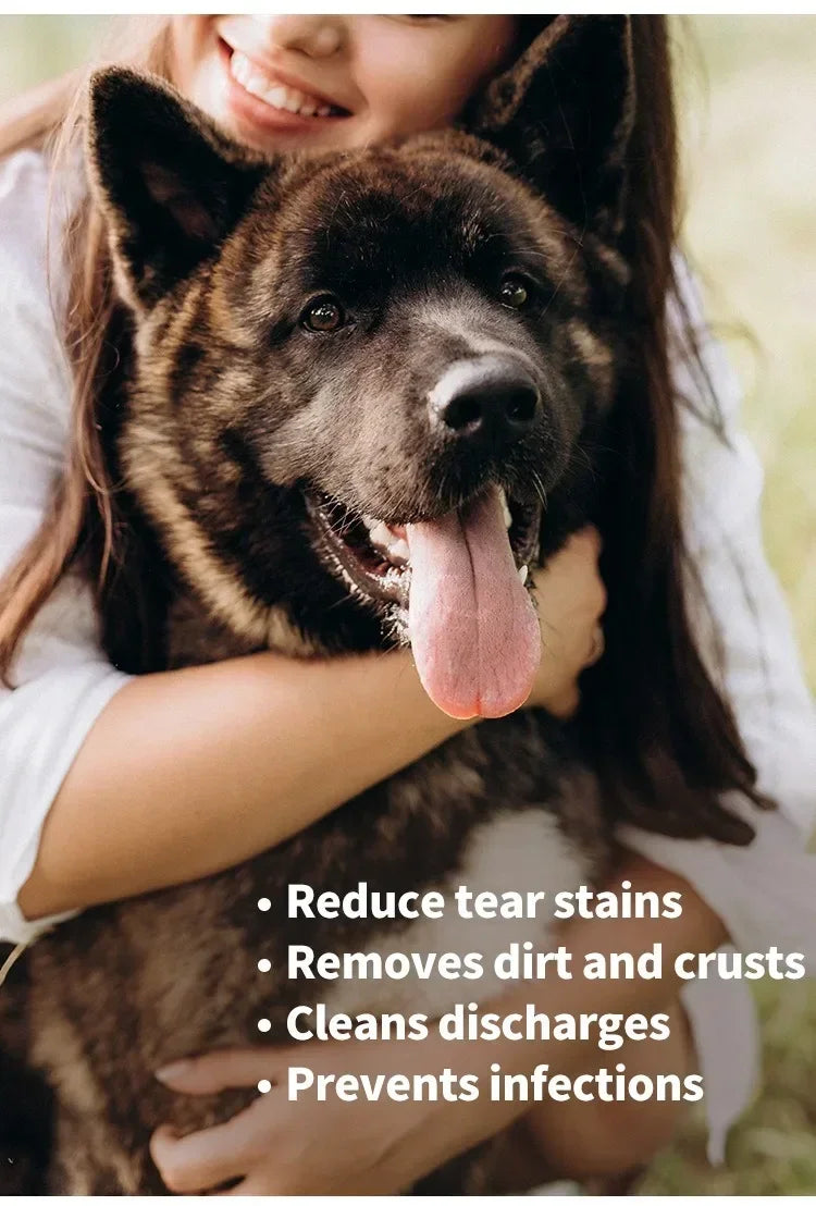 Eye Wipes Tartar Removal Pet Grooming Wet Tissue Clean Care Cats Dogs Pet Cleaning Supplies Eliminator