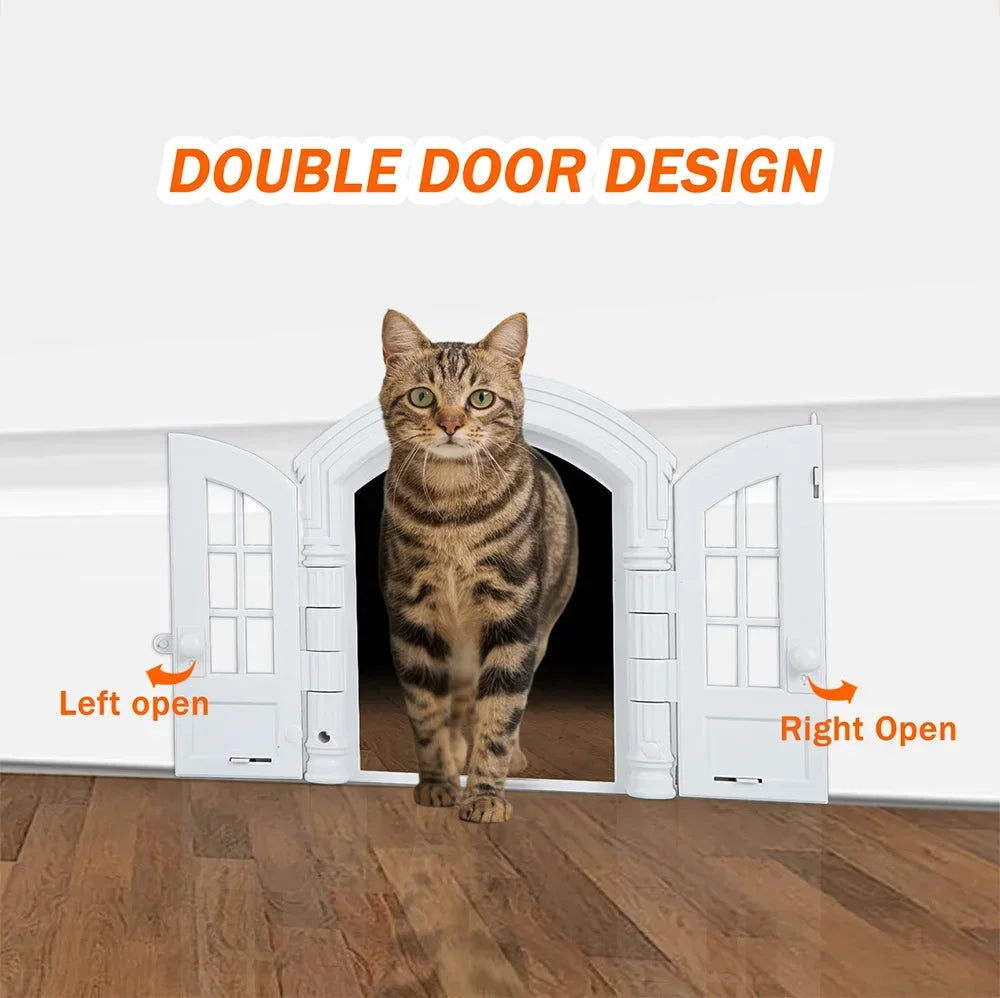 Pet Door 1PC Cat and Dog Doorway Stopper Entry Fence No Flap Door Stopper Pet Kennel Hole House Pet Supplies