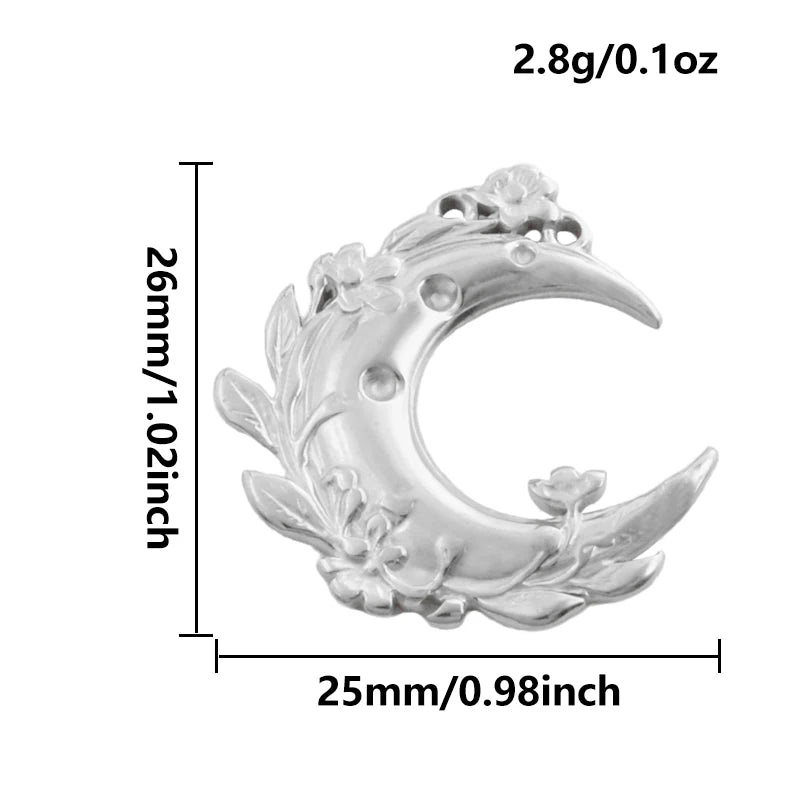 5pcs Stainless Steel Bee Spider Cicada Butterfly Dragonfly Flower Tree Grass Pendants Insects Charms Jewelry Making Accessories