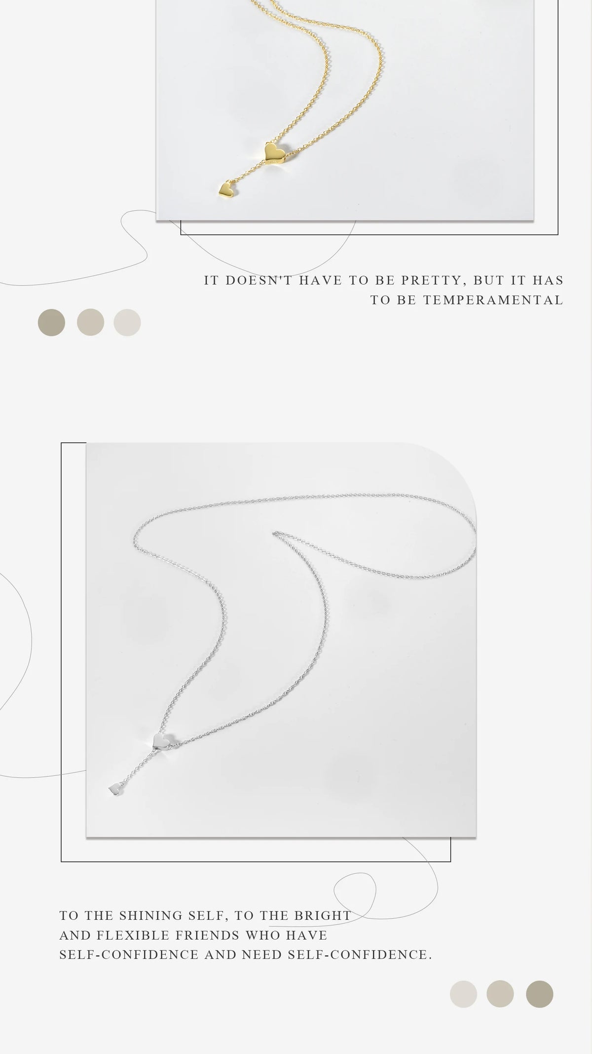 ANDYWEN 925 Sterling Silver Gold Adjustable Chain Heart Pendant Charm Necklace Drop Choker Resizable Women Luxury Jewekry