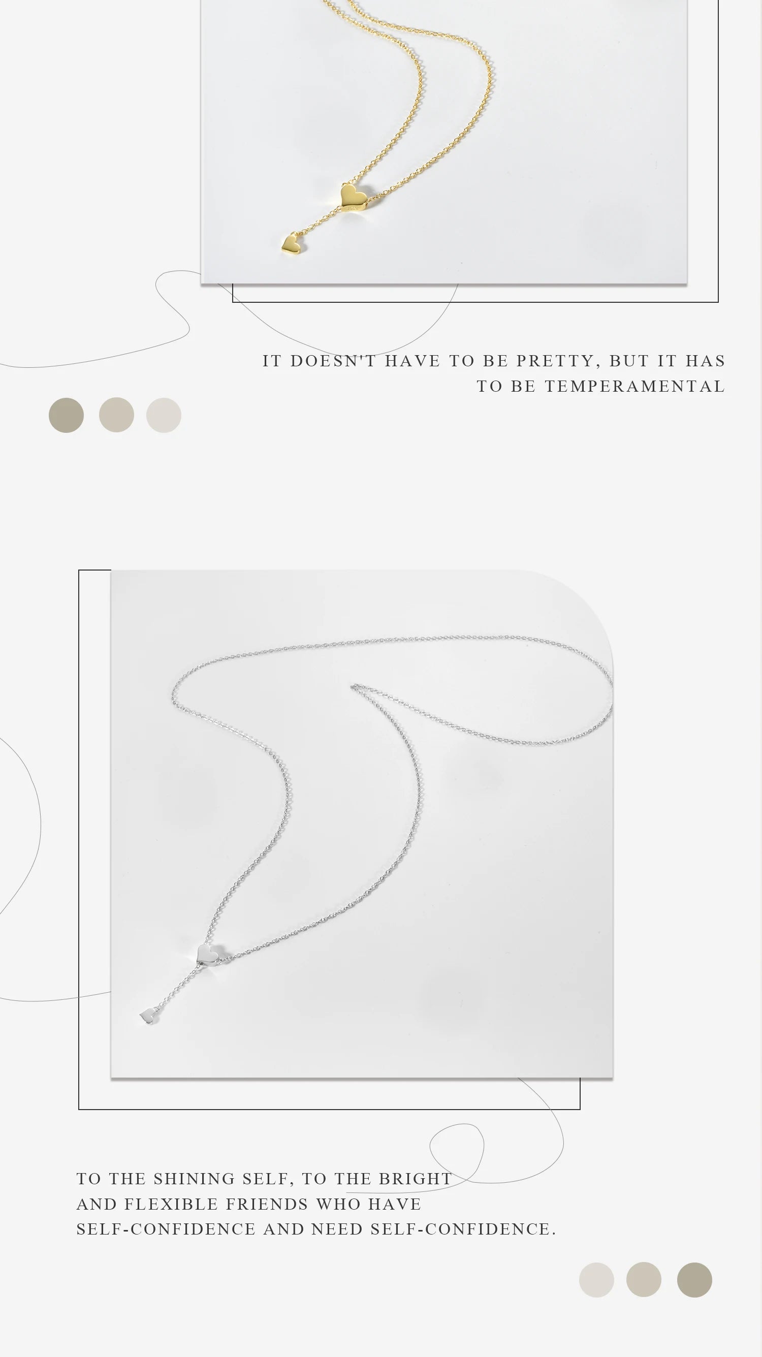 ANDYWEN 925 Sterling Silver Gold Adjustable Chain Heart Pendant Charm Necklace Drop Choker Resizable Women Luxury Jewekry