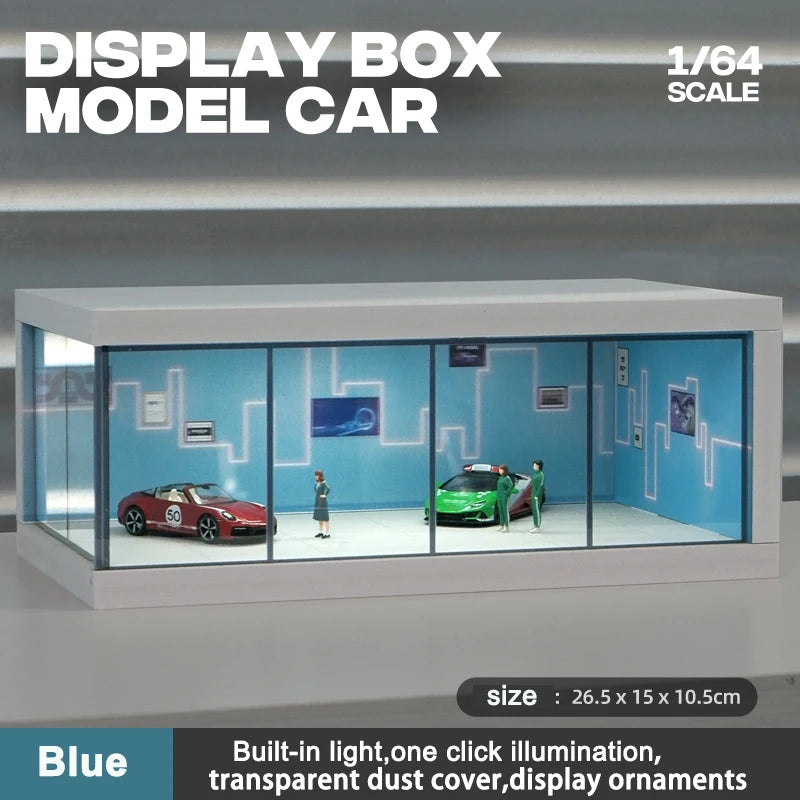 1/64 Model Parking Space  Car Parking Space with lights Simulated decoration scene (figures and cars not included)