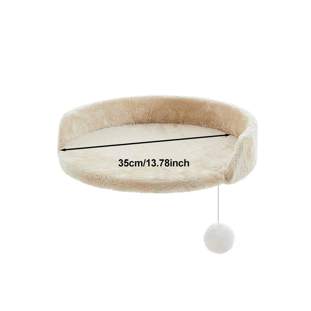 35cm Soft Plush Cat Tree Replacement Platform, Universal Cat Tree Accessories with Hanging and Installation Tools