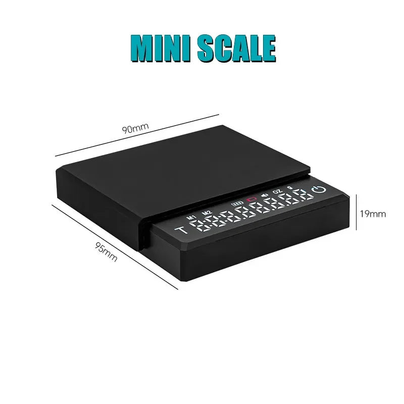 Personal Electronic Scale For Coffee Household Italian Coffee Scale Gram Weight Chronograph Scale Kitchen Scale Waterproof Mini