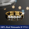 100% Pass Diamond Tester Pen Moissanite Female Single Tail Ring Matching Wedding Diamond Band for Women 925 Sterling Silver Ring