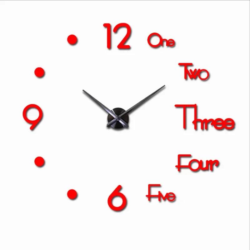 Large 3D Wall Clock Luminous Classic Wall Clocks DIY Digital Clock Wall Watches Stickers Silent Clock for Home Living Room Table