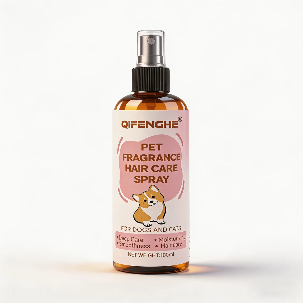 Pet Hair Care Spray 3.38 Oz Fur Conditioner for Dogs And Cats Instant Frizz Control Smooth Coat Deep Nourishing Detangling
