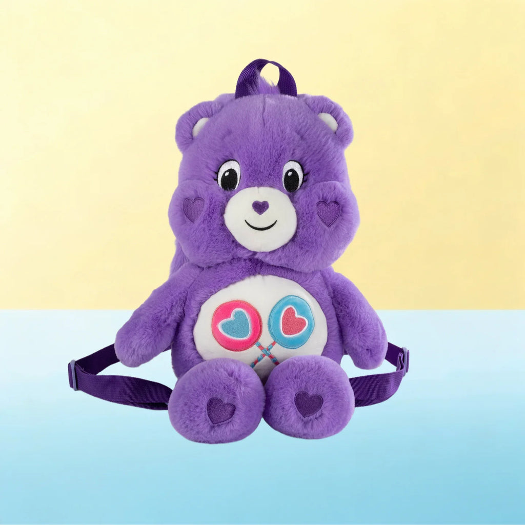 40cm Care Bears Plush Backpack Cute Cartoon Stuffed Bear Schoolbag Shoulder Bag Ideal Birthday & Early Education Gift for Kids