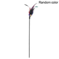 Long Pole Feather Cat Teaser Toy Colorful Interactive Kitten Wand Stick Bite-Resistant Pet Teasing Training Supplies