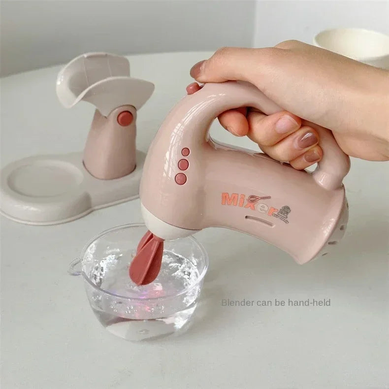 Mini Household Appliances Kitchen Toys Pretend Play Set with Coffee Maker Water Dispenser and Toaster for Kids Boys Girls Gifts