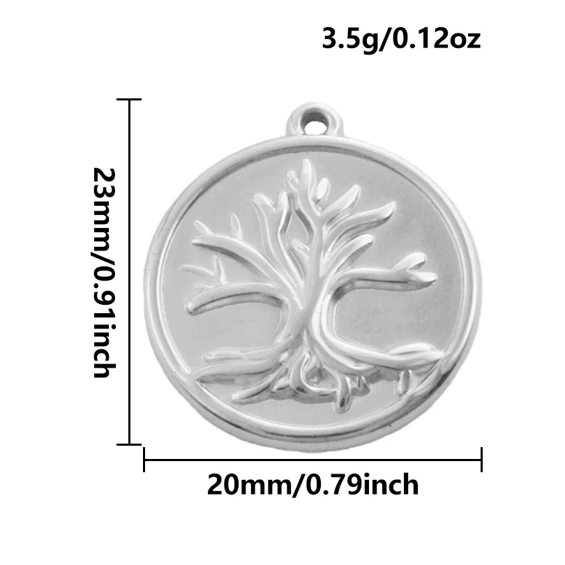 5pcs Stainless Steel Bee Spider Cicada Butterfly Dragonfly Flower Tree Grass Pendants Insects Charms Jewelry Making Accessories