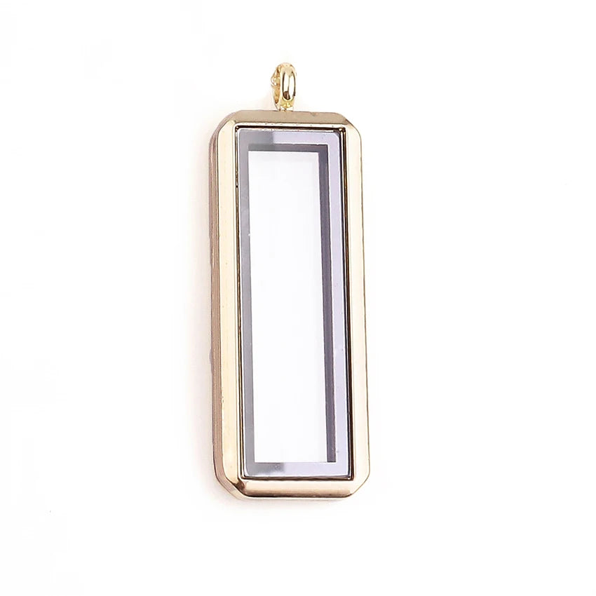 10Pcs/Lot Openable Round Living Reliquary Picture Locket Pendant Glass Floating Cremation Urn Medaillon Colgantes Jewelry Making