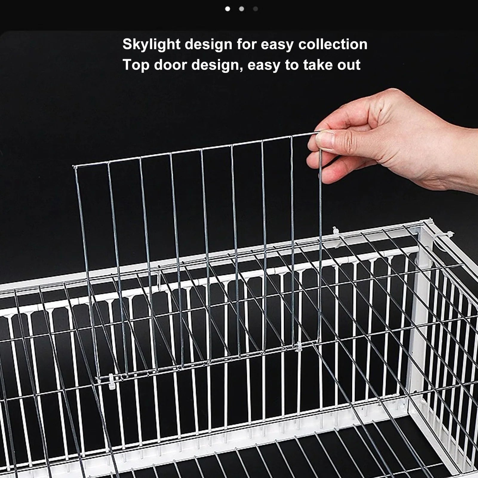 Bird Trap Cage Single Way Entry Portable Escape Proof Bird Animal Trap Cage Easy Assembly Versatile High Strength for Garden