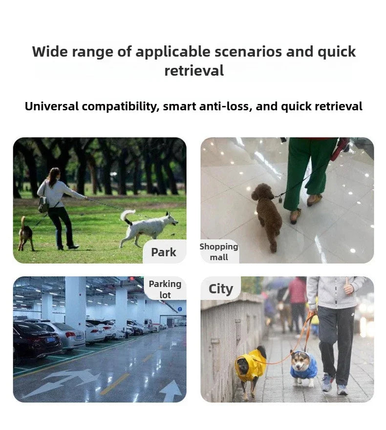 Pet Anti Lost GPS Tracker Bluetooth Compatible Waterproof Real Time Tracking Smart Wearable Locator for Dog Cat Collar Finder
