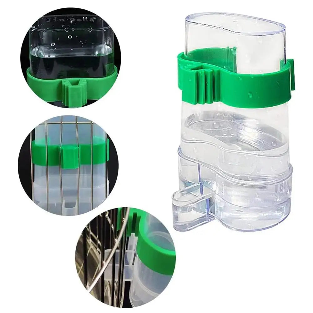 Automatic Bird Water Dispenser Bird Drinking Feeder Transparent Bird Cage Water Fountain for Budgie Cockatiel Lovebird Canary