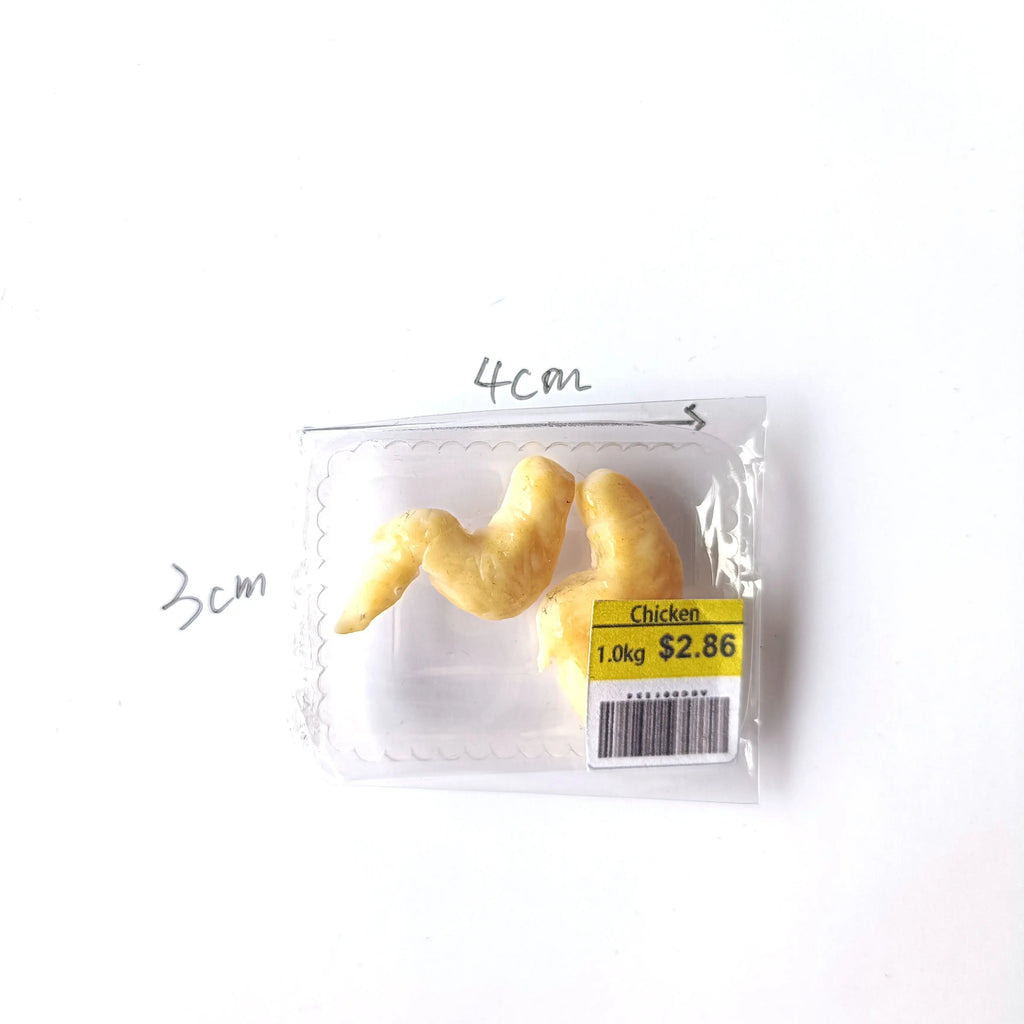 New Miniature Supermarket Food Simulation Beefsteak Salmon Bacon Beef Roll for Doll House Mini Kitchen Clay Food Accessories