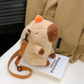 New Capybara Plush Backpack Capybara Crossbody Bag Bag Large Capacity Cute Doll Guinea Pig Doll Boys Girls Birthday Gifts