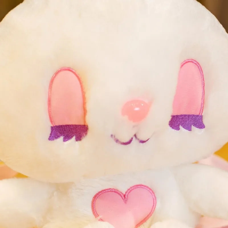 Rabbit Plush Backpack Kindergarten Cartoon School Bag  Children's Coin Purse Fashion All-match Student Diagonal Bag