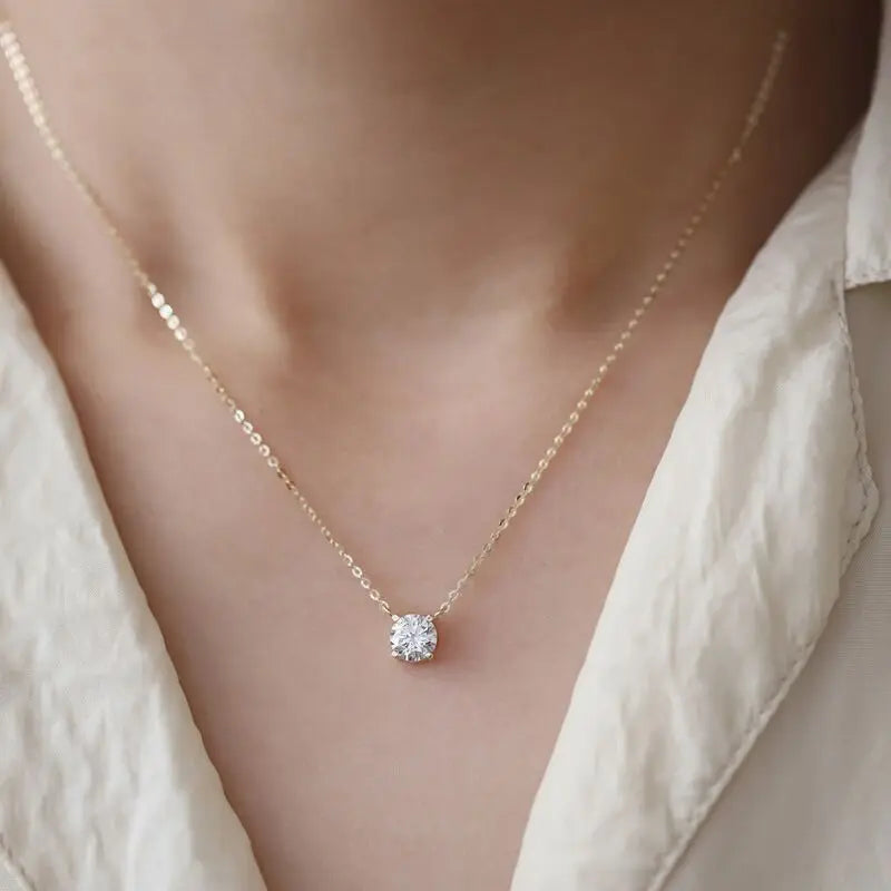 925 Sterling Silver Necklace Black Beads Square Irregular Punk Geometric for Women Girl Jewelry Gift Dropshipping Wholesale