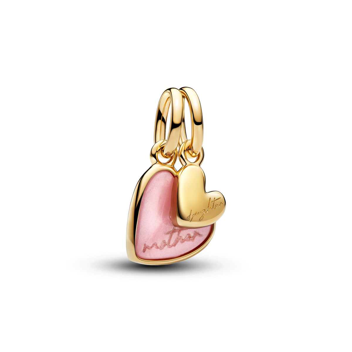 Hot Sales 925 Sterling Silver Pink Flower heart Ear Stud Ring Pendant Bead fit DIY Women's Bracelets Necklaces Jewelry Gifts