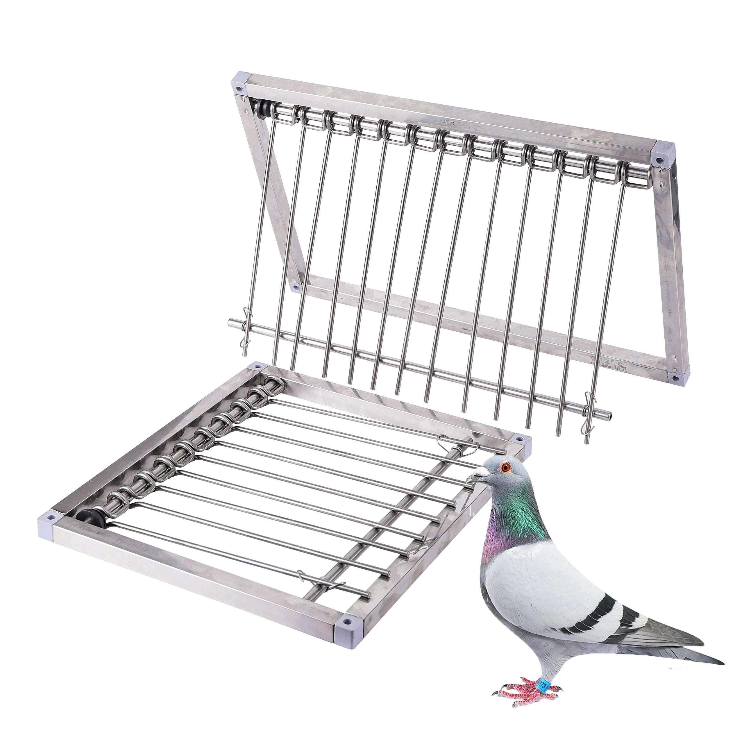 1 Pc Stainless Steel Dovecot Trap Door Pigeon Door Wire Frame Entrance Loft Supplies Racing Bird Catching Cage Nest Door Curtain