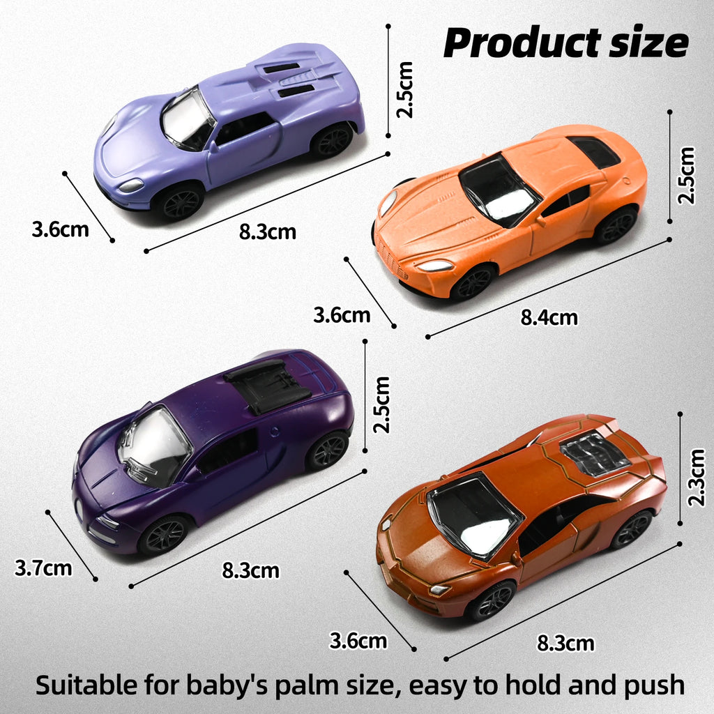 1:64 Temperature Sensitive Color Changing Magic Mini Car Inertia Pull Back Alloy Racing Cars Crash-Resistant Toys Birthday Gift