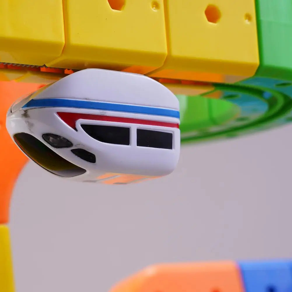 Children Magic Track Train Electric Assembled Building Blocks Magnetic Rail Car Maze Educational Toys Magnetic Assembly Train