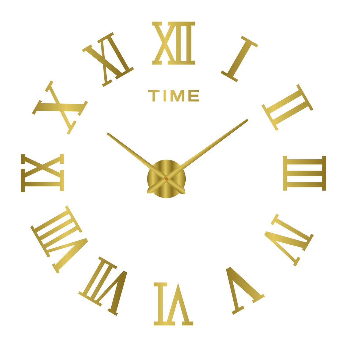2D/3D Large Roman Numeral Acrylic Mirror Wall Clock Sticker Fashion DIY Quartz Clocks Watch Home Decoration Living Room Stickers