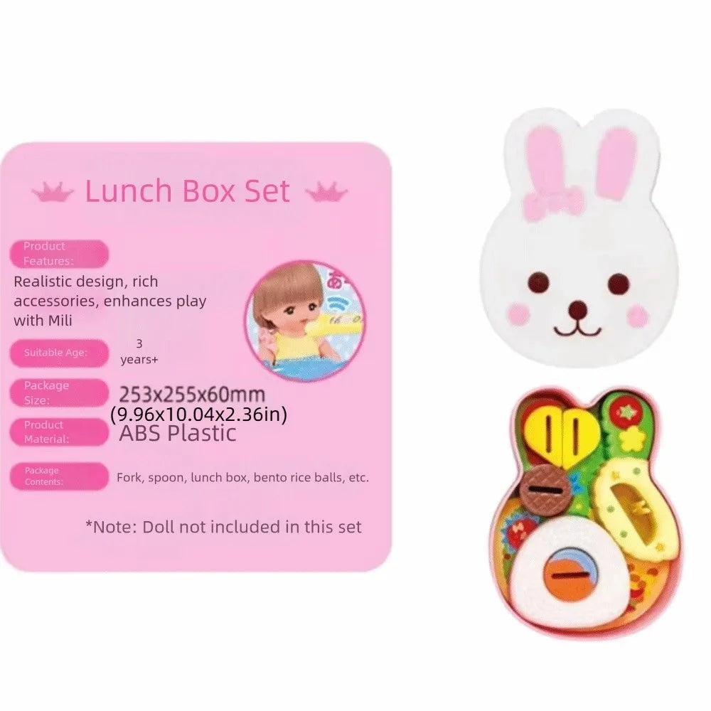 New Rabbit Bento Food Feeding Toy, Pudding Feeding Toys, Early Education Playing Houses Toys for Children, Role Play, Kids Gifts