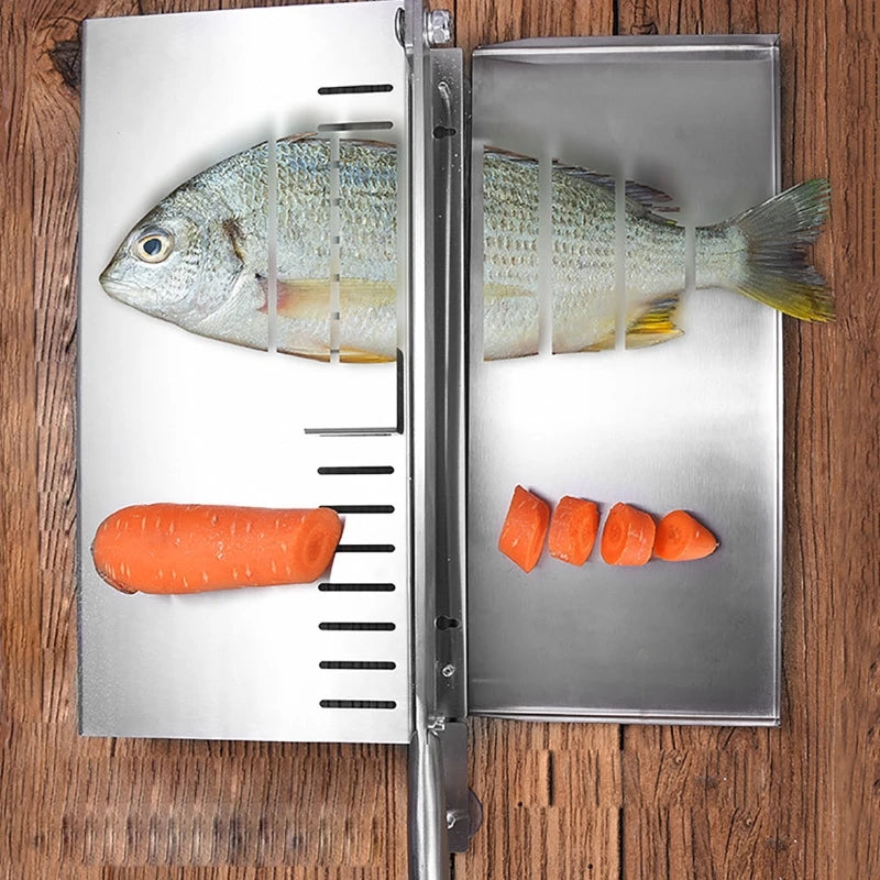Food Cutter Slicing Machine Beef Bacon Fish Frozen Meat Stainless Steel Home Cutting Adjustable Slice Thickness Kitchen Tool