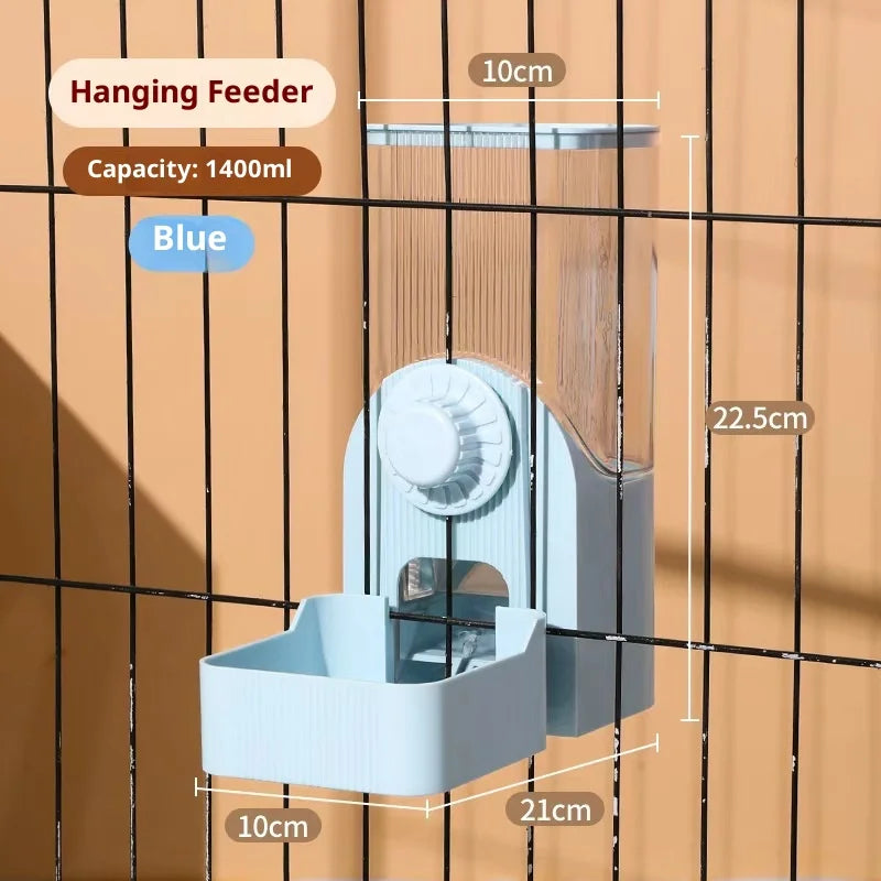 Automatic Hanging Cat Cage Water Dispenser & Feeder Large Capacity Leak-Proof Design Pet Watering System Pet Supplies