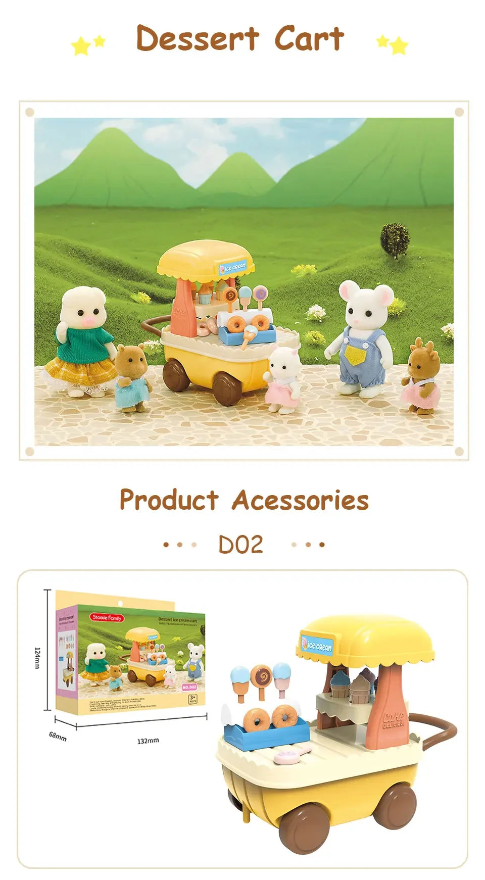 Toys Doll Forest Family Montessori Kitchen Miniature Doll House 1/12 Toy Kitchen Accessories Dollhouse Furniture Toys for Girls