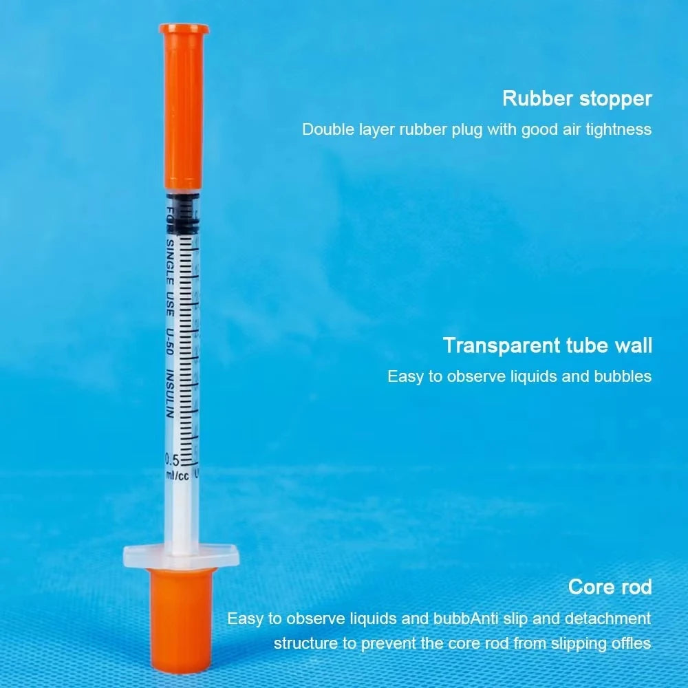 Individually Packaged Disposable Plastic Veterinary Syringes With Needles Manual Push Type For Laboratory Pets PigsFarm Animals
