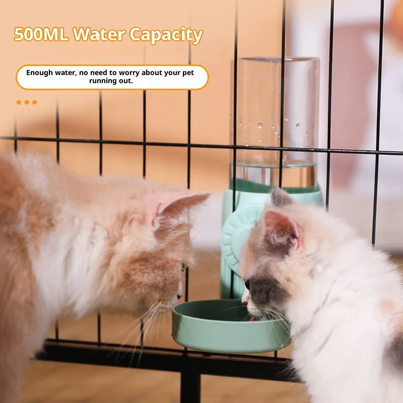 Automatic Hanging Cat Cage Water Dispenser & Feeder Large Capacity Leak-Proof Design Pet Watering System Pet Supplies