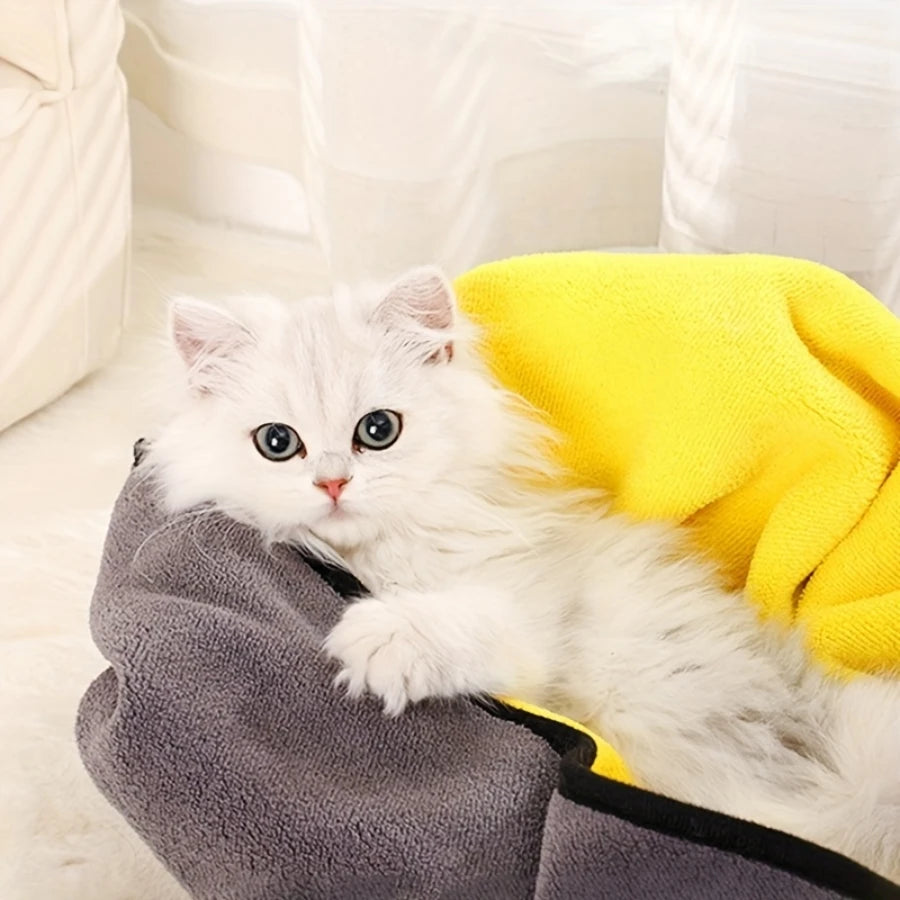 New 1-3pcs Pet Dog Absorbent Towel Microfiber Dog Bathing Towel Dog Bathrobes Wiping Cloth Pet Towel