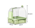 Clear Hanging Bird Bath Automatic Water Circulation Bath Shower For Bird Easy to clean Space Saving Design Bird Cage Accessory