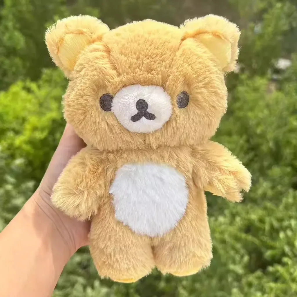 20cm Cute Rilakkuma Korilakkuma Plush Toy Japanese Style Brown White Bear Stuffed Animals Adorable Birthday Gift for Girl