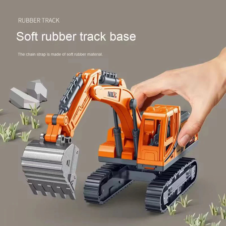 1pc Excavator Quality New Type of Inertial Excavation Car Engineering Car Party Supplies Children Education Toys Boys and Girl